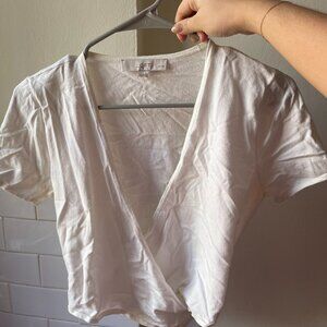 White Loft Crop Top